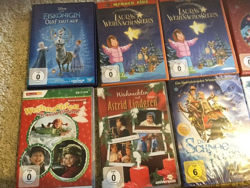 DVD Weihnachten,Kinder, neu,Olaf,Lindgren,Schneekönigin usw. in Neunkirchen a. Brand