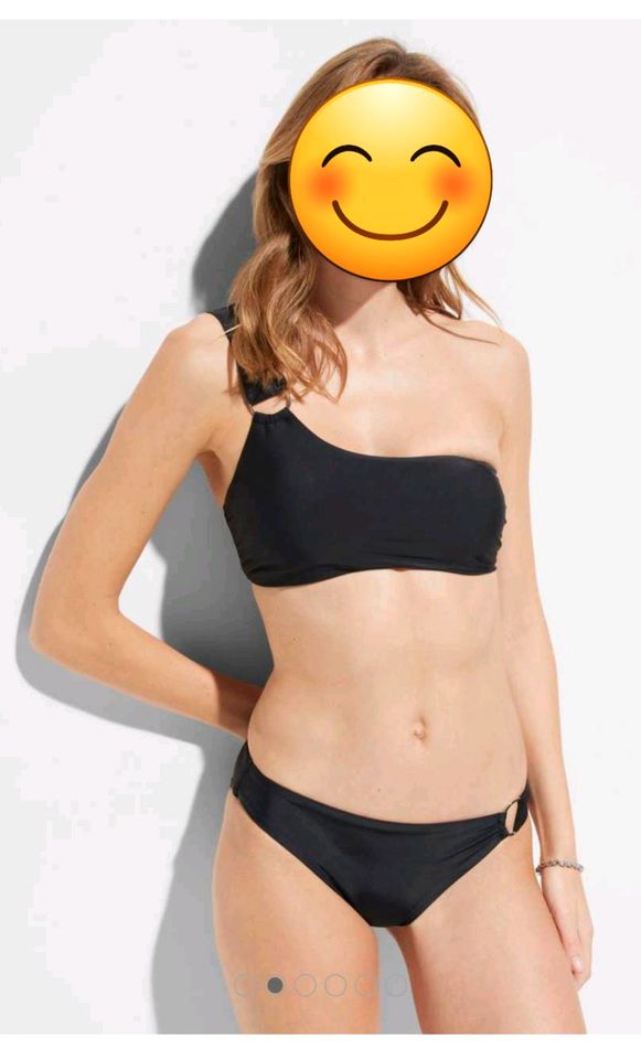 Bandeau Bikini (2-tlg. Set)  Farbe: schwarz in Much