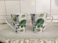 2 Teebecher Teetassen grün weiß 250ml Hessen - Obertshausen Vorschau