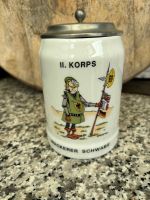 Seltener Bundeswehr Bierkrug mit Zinndeckel Hessen - Dreieich Vorschau