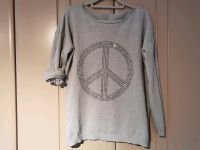 Unica Sweatshirt Pullover grau mit Glitzer Steinen Niedersachsen - Drochtersen Vorschau