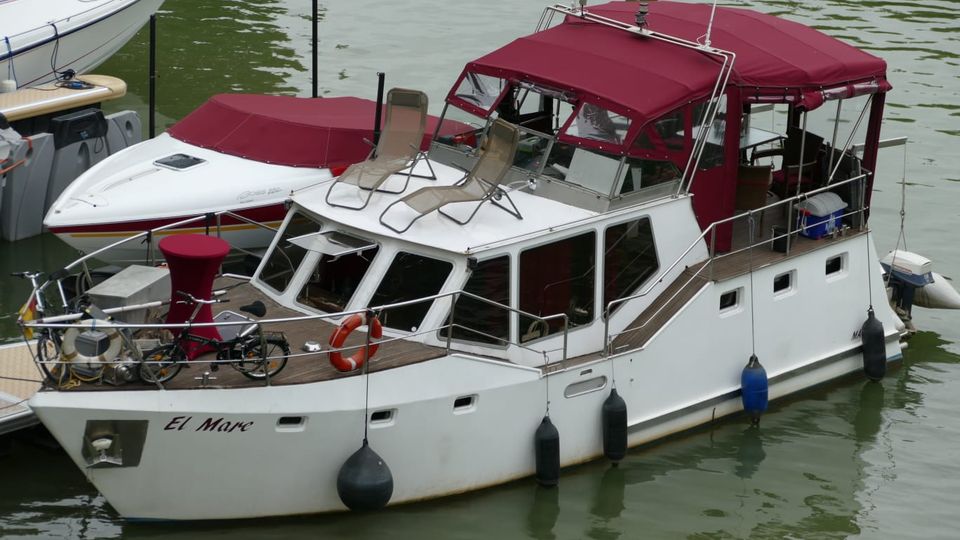 Motorboot, Hausboot, Verdränger 12m in Bischheim Pfalz