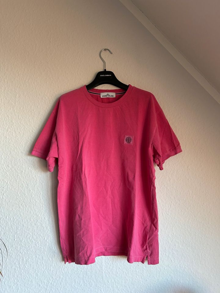 Stone Island Poloshirt / Shirt, rosa pink, Größe L in Düsseldorf