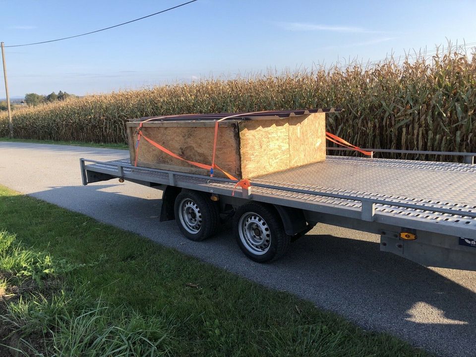 Autotransporter 2700 kg mieten / Autoanhänger mieten Verleih in Ruderting