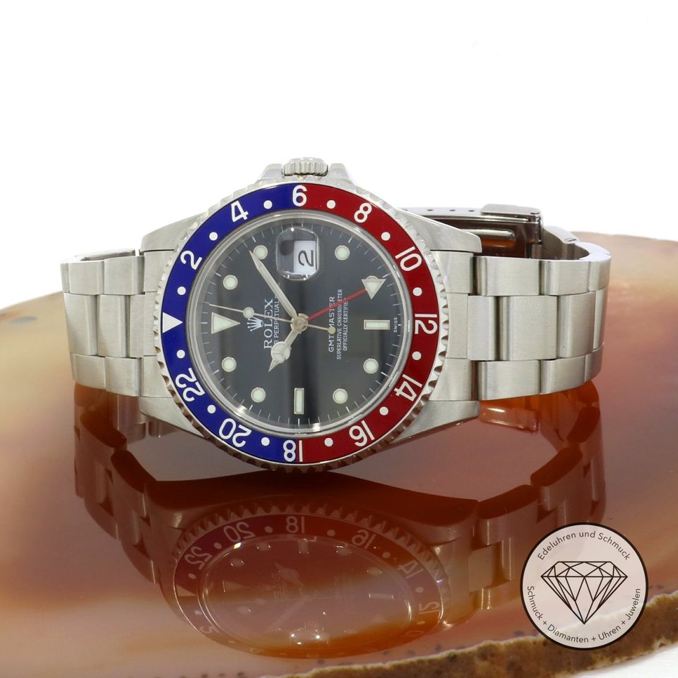 M*174134 Rolex GMT Pepsi Stahl 40mm Uhr Fullset LC 100 16700 XXYY in Essen