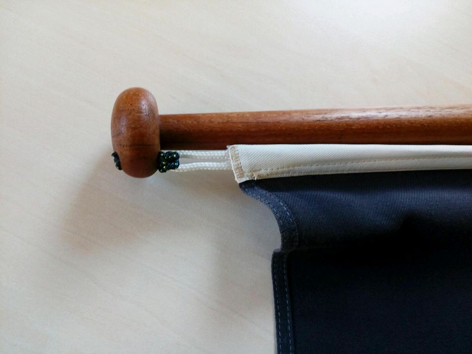 Flaggenstock Fahnenstock mit Deutschlandflagge, Teak Holz 122 cm in Bremen