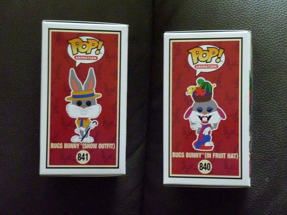 Funko Pop Nr 840 & 841 = Looney Tunes - 80 years - Bugs Bunny in Halle