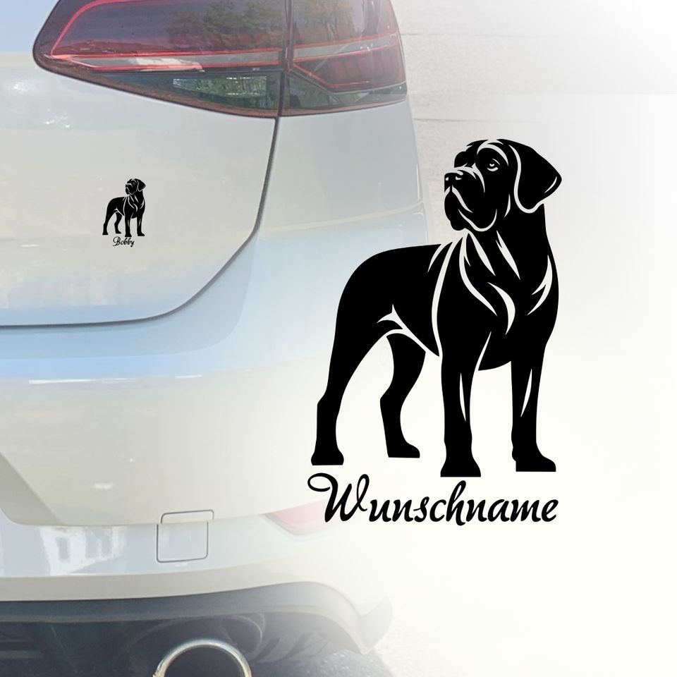 Auto Aufkleber, Mastiff, Personalisiert Wunschname Hund Sticker in Köln -  Köln Merheim, Tuning & Styling Anzeigen