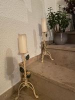 Kerzenständer 2 Stück vintage Rosen Verzierung Baden-Württemberg - Bad Schussenried Vorschau