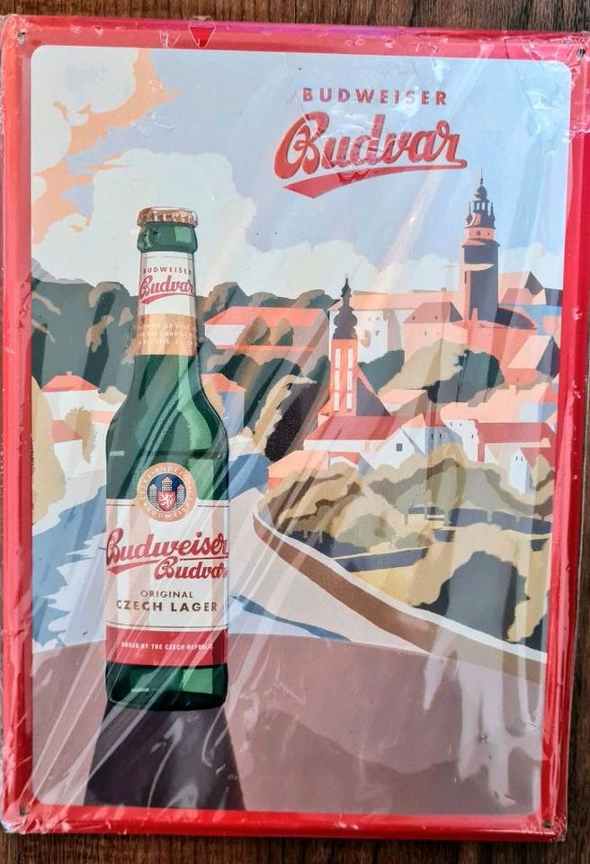 Verschiedene Blechschilder, Brauerei in Schwarzenberg (Erzgebirge)