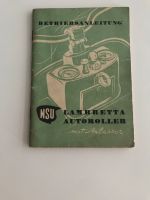 NSU Lambretta Autoroller Betriebsanleitung Handbuch original Hessen - Lampertheim Vorschau