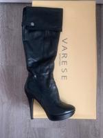 Varese Overknee Stiefel Leder schwarz Hessen - Trebur Vorschau