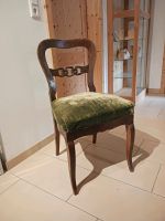 Stuhl, Vintage, Holz mit grünem Samt, alt Bayern - Illschwang Vorschau