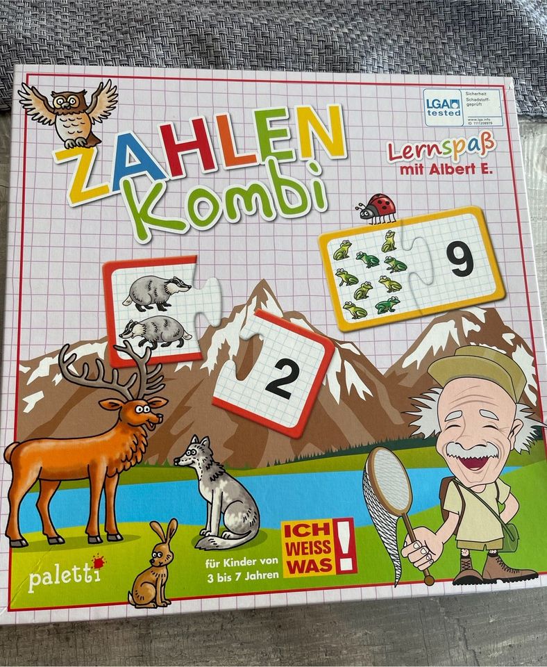 Zahlen Kombi Paletti spiel Puzzle in Upgant-Schott