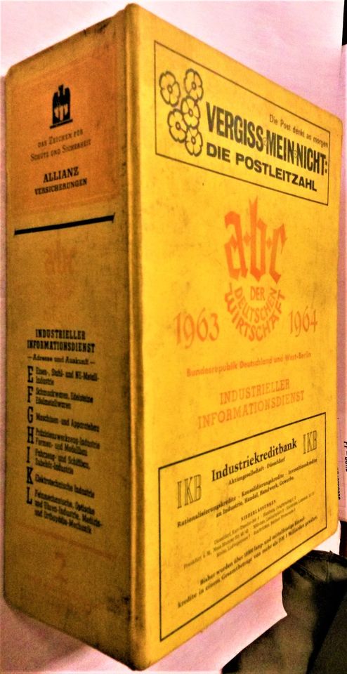 ABC der deutschen Wirtschaft 1963 - 1964 Adressen Firmen oldtimer in Merching
