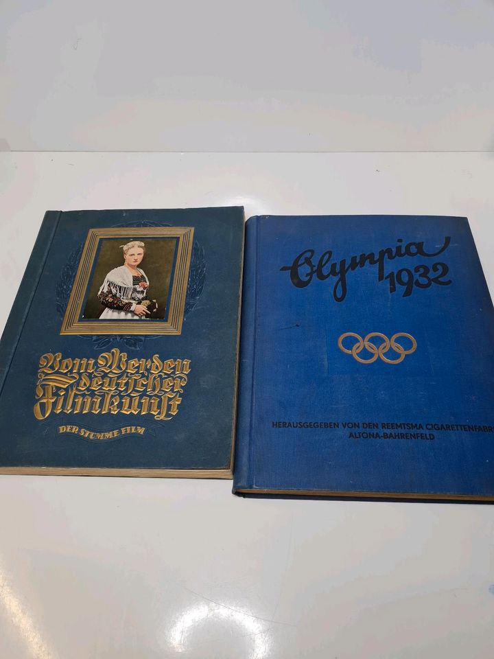 Sammelbilderalbum Olympia 1932 und Vom werden deutscher Filmkunst in Magdeburg