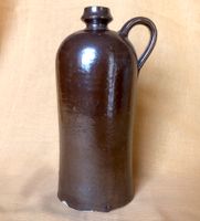 Steinzeugflasche Steinzeugkrug braun glasiert, 21 cm hoch Leipzig - Sellerhausen-Stünz Vorschau