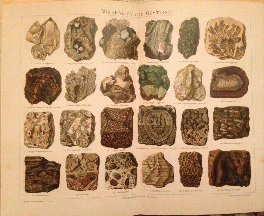 Original Vintage Drucke Bilder Abbildungen Poster von 1880-1900 in Greifswald
