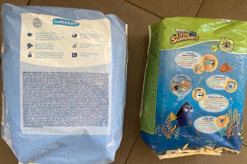 Schwimmwindeln/Pampers Gr L Babylove/ Huggies Little Swimmers NEU in Ladbergen