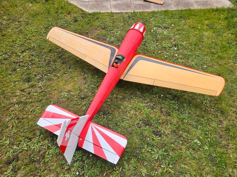 RC Modellflugzeug ca 220cm Eigenbau inkl Servos in Neuss