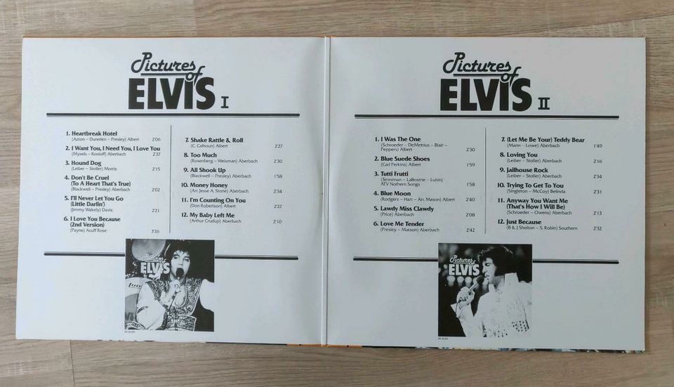 Elvis Presley Venyl Pictures of Elvis I und II Doppel LP in Seelze