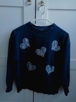 Sweatshirt Pailletten Herz dunkelblau Zara 140 Friedrichshain-Kreuzberg - Kreuzberg Vorschau