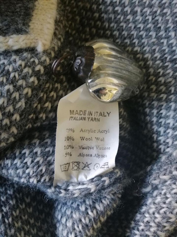 ❤️Made in Italy Blazer, Jacke, Wolle, Alpaka Gr. XL 40 42 grau in Mölln