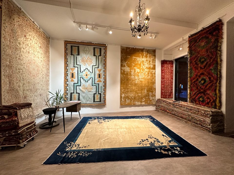 Sofreh 151x93 nomoaden essTisch Teppich persisch handgeknüpft rug in Berlin