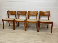 4 Vintage massiv Teak Stühle dining chairs KOEFOED DANISH 60er Niedersachsen - Delmenhorst Vorschau