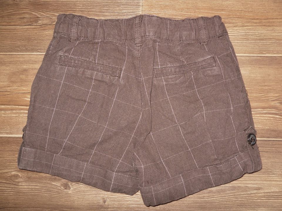 H&M ~ L.O.G.G. ~ Shorts ~ Hot Pants ~ Größe 110 ~ braun kariert in Plauen