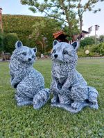 Waschbär Steinguss Tierfigur Gartenfigur Gartendeko Betondeko Kr. Altötting - Halsbach Vorschau