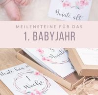 ❤️ Baby Meilensteinkarten für das 1. Babyjahr Nordrhein-Westfalen - Bedburg-Hau Vorschau