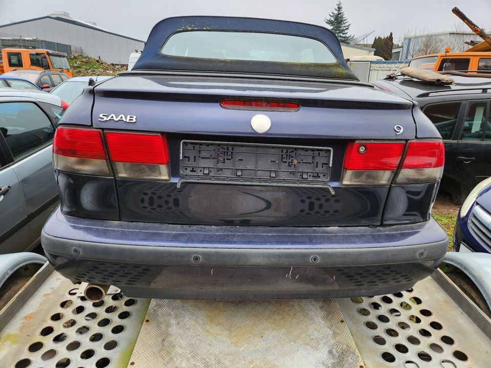 Schlachtfest! Saab 9-3 Cabrio 2,0 Automatik Leder 2006 blau in Eschweiler