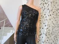 Guess Sereh one shoulder Party Top Pailletten tiefschwarz M neu Nordrhein-Westfalen - Dinslaken Vorschau
