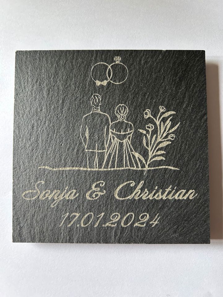 Schilder Gravur Bilder, Hochzeit, Geschenk, Dekoration / ab 9€* in Bramsche