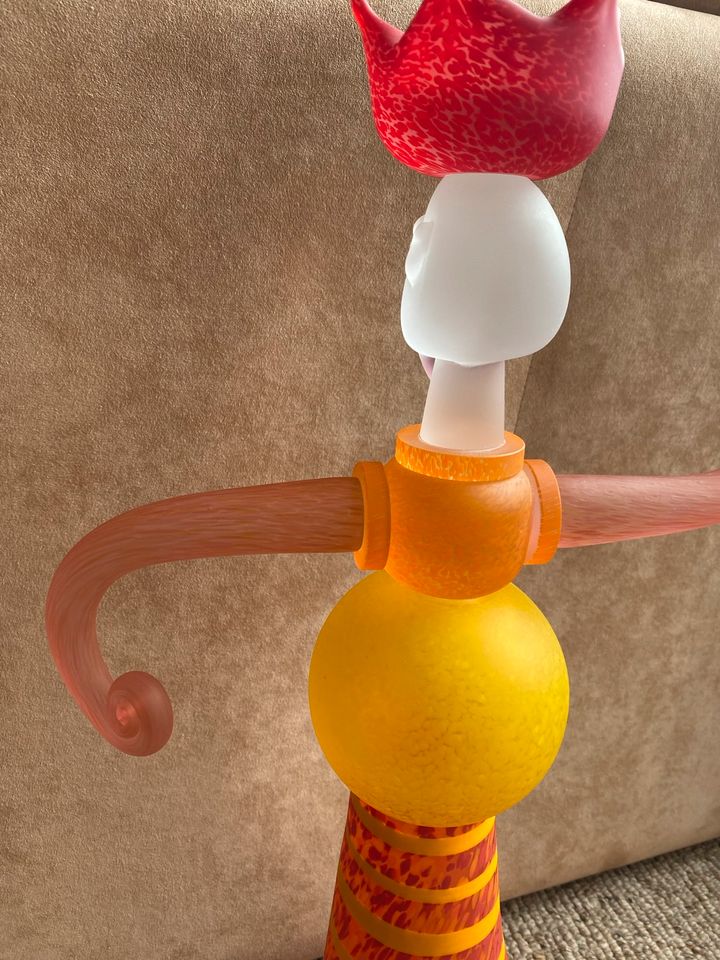 Tango Kerzenleuchter Glas Borowski Skulptur Frau Orange Gelb Rot in Haltern am See
