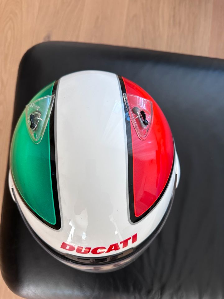 Ducati Motorrad/Roller Helm mit Italienischen Farben Größe L in Deißlingen