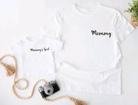 Mommy Mommy‘s Girl Mama Tochter Damen Shirt S M L schwarz weiß Brandenburg - Rehfelde Vorschau