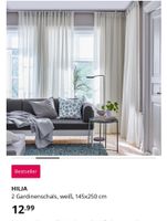 Gardinenschals Gardinen weiß Ikea Hilja 145*250 Nordrhein-Westfalen - Siegburg Vorschau