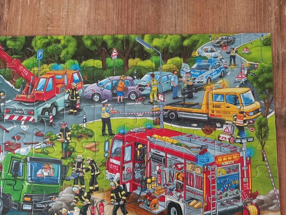 Tiptoi Ravensburger Puzzle Im Einsatz Neuwertig Feuerwehr Polizei in Kohren-Sahlis