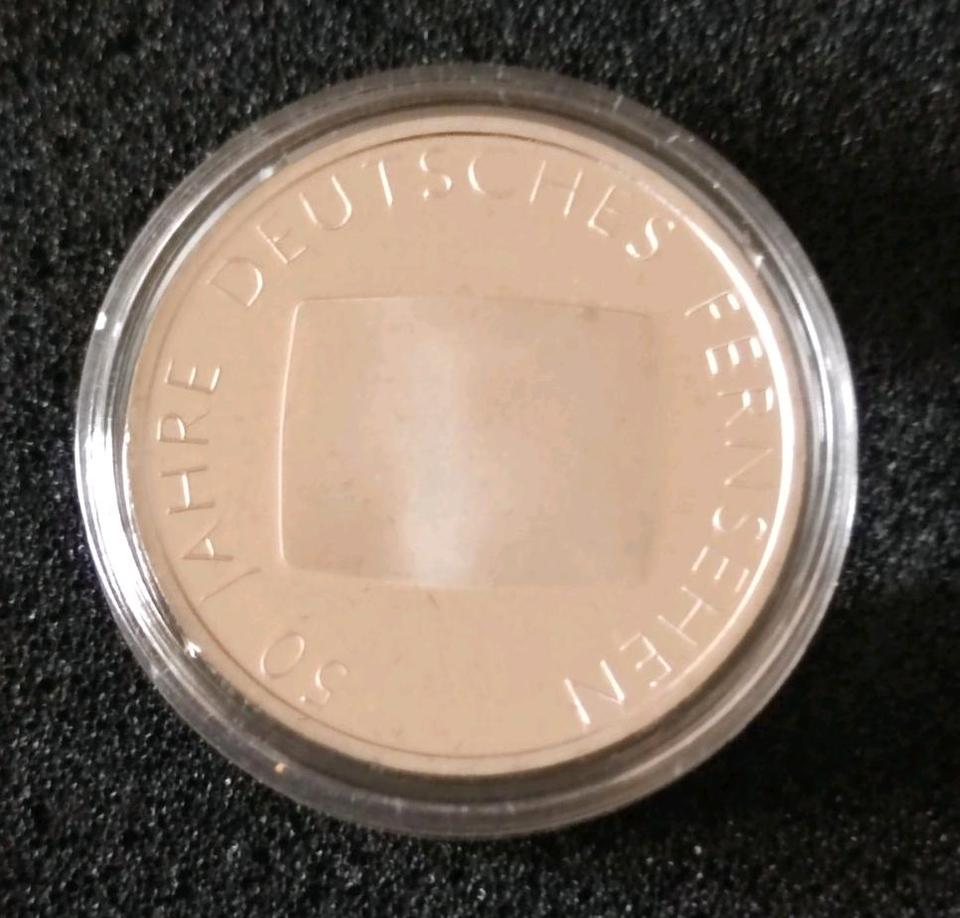 10 Euro Silbermünze 925 aus 2002 -50 Jahre Deutsches Fernsehen in Bad Rappenau