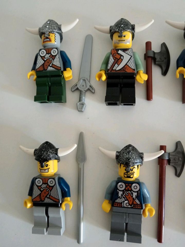 Lego Wikinger Figuren + Waffen und Schilde in Elmshorn