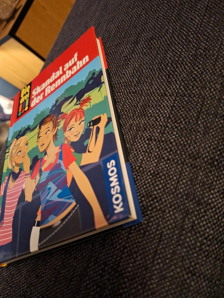 Kinder Mädchen Buch Kosmos Die drei !!! Skandal auf der Rennbahn in Apen
