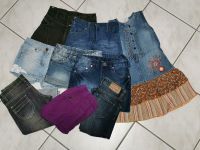 Gr. 128 Jeans Rock Kleid Shorts kurze Hosen H&M Ernstings Shortys Sachsen-Anhalt - Zeitz Vorschau