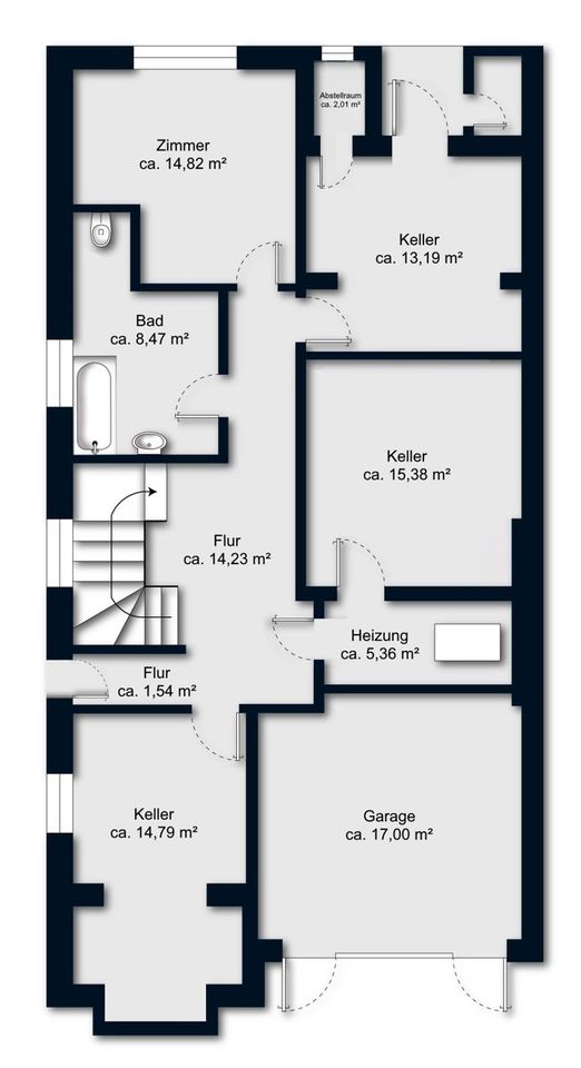 PURNHAGEN-IMMOBILIEN -  Gete-Viertel - Altbremer-Reihenendhaus in bester Lage von Bremen-Schwachhausen in Bremen