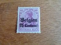 DR - Briefmarke Germania 75 Centimes auf 60 Pf - Belgien ** Niedersachsen - Edemissen Vorschau