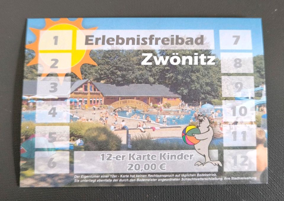 Eintrittskarte Stadtbad Freizeitbad Erlebnisbad Zwönitz Kinder in Zwoenitz