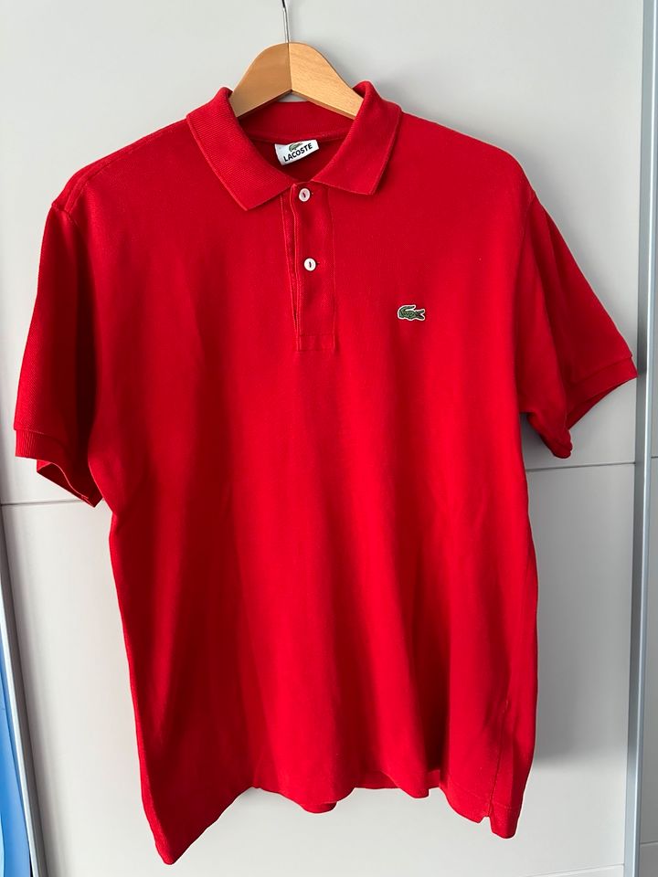 Lacoste Polo Shirt rot Piqué 4 M 5191L in Bad Homburg
