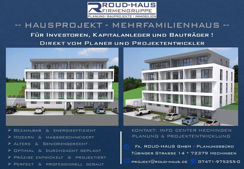 + EXKLUSIVES MEHRFAMILIENHAUS-PROJEKT! + in Jungingen