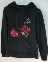 Hoodie, Kapuzenjacke, schwarz, Blumen, Flll Volume, EMP, XS (34) Berlin - Karlshorst Vorschau
